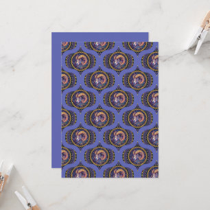 Convite Retro Retro Imprimível Aries Astrologia Mandala