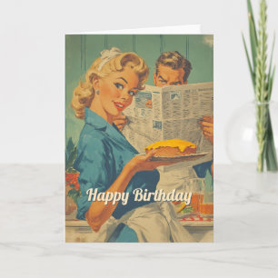Convite Retro Torta e Charme de Papel