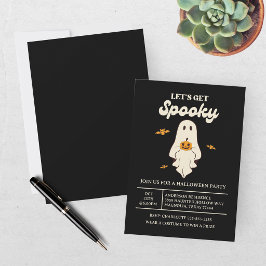 Convite Retro Vamos Ficar Assustadores Halloween
