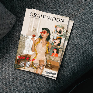 Convite Retro vintage Magazine 4