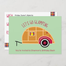 Retro Woodie Camper Teardrop Glamping