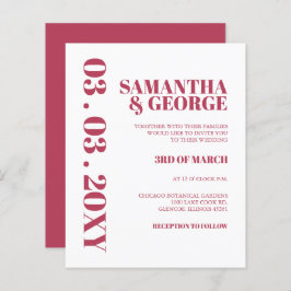 Convite Retroativo para Casamento Retroativo Magen