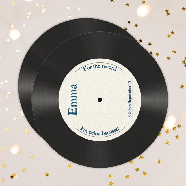 Convite Retrospectivo Personalizado Para O Batismo De Adul (Criador carregado)