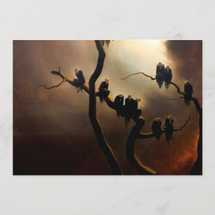 Convite Retrospectivo vívido - Fantasmas em uma árvore