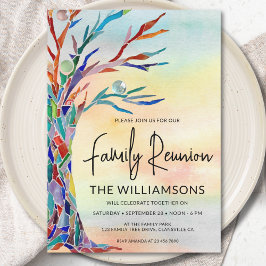 Convite Reunião da Família Árvore da Família