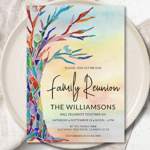 Convite Reunião da Família Árvore da Família