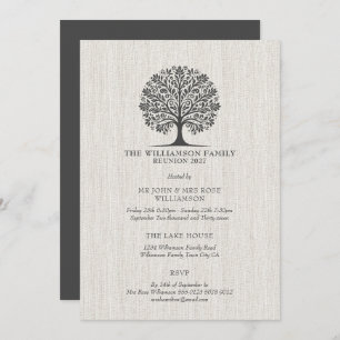 Convite Reunião da família Chic Elegante