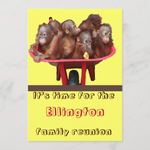 Convite Reunião da Família Engraçada