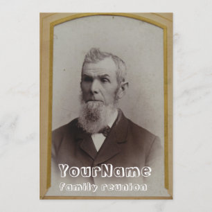 Convite Reunião da família Vintage Photo