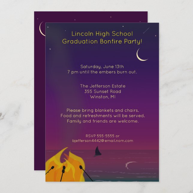 Convite Reunião de Bônus de Praia (Frente/Verso)