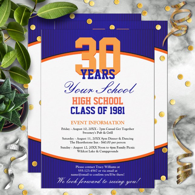 Convite Reunião de classe personalizável (Criador carregado)