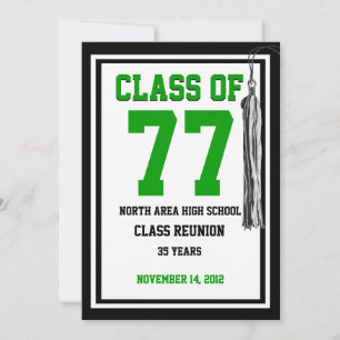 Convite Reunião de classes com cores variáveis