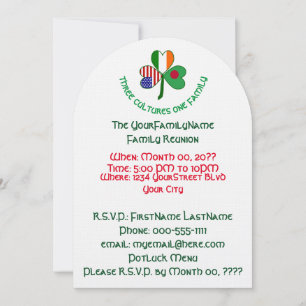 Convite Reunião de Família do Trevo de Bangladesh, Irlanda