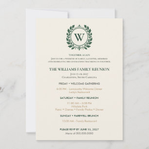 Convite Reunião de Família Elegante