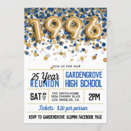 Convite Reunião do Segundo grau College de 1996