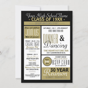 Convite Reunião do Segundo grau Estilo da Newsletter