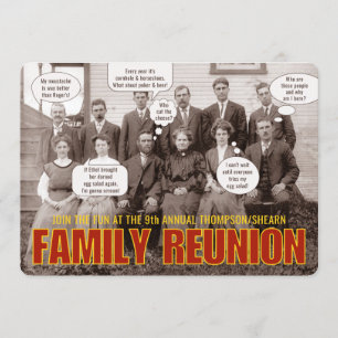 Convite Reunião Familiar   Fotografia Ancestral Engraçad