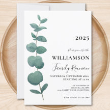 Reunião Moderna da Família Eucalyptus Elegante