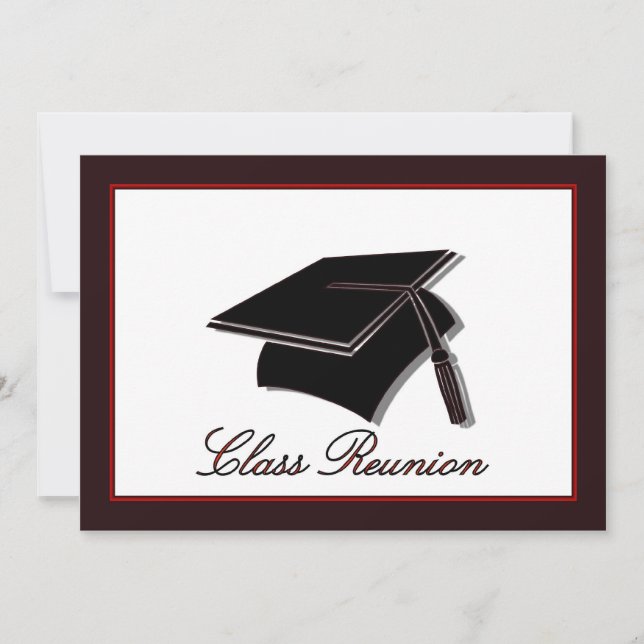 Convite Reuniões de turmas Reuniões na escola segundo grau (Frente)