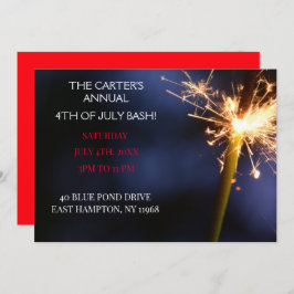 Convite Revasor do Dia da Independência do Red Quarta de j