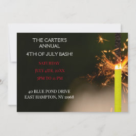 Convite Revasor do Dia da Independência no Dia Azul de 4 d