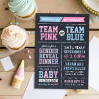 Revelação de Gênero do Quadro Azul de Equipe ou Ro