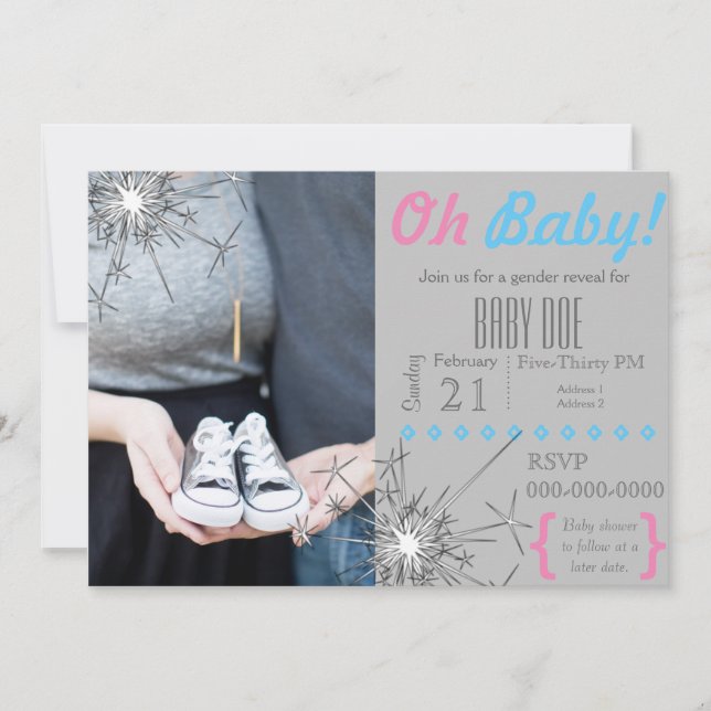 Convite Revelação de Gênero em aleitamento (Frente)