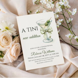 Convite Revelação de Gênero Neutro A Tini Nova Adição Mart
