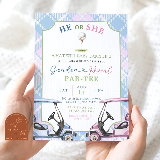 Convite Revelação do Gênero do Papoila Azul e Rosa (Criador carregado)