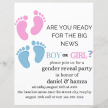 convite revelador de gênero, ele ou ela convida, p