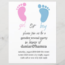 convite revelador de gênero, rapaz ou rapariga, co