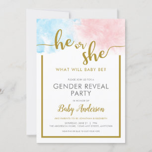 Convite Revisão do Gênero do Script Dourado  de Cor de 