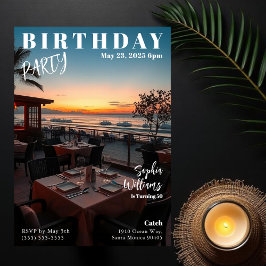 Convite Revista Cobrir Beach Birthday