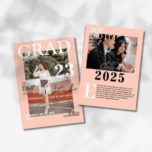 Convite Revista de fotografia de na moda Chic