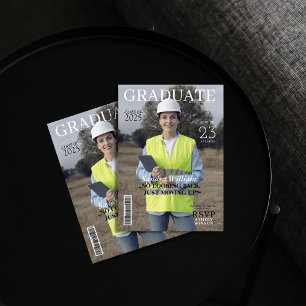 Convite Revista de Graduação de Fotos de Engenharia