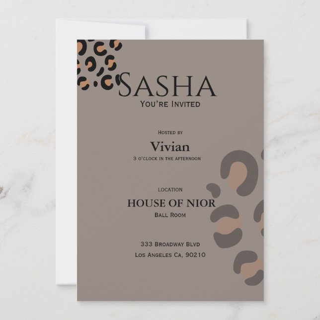 Convite revista de moda da festa de despedida de solteira (Verso)