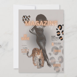 Convite revista de moda diva de despedida de solteira