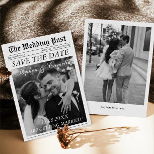 Convite Revista Editorial Casamento Salve a Data