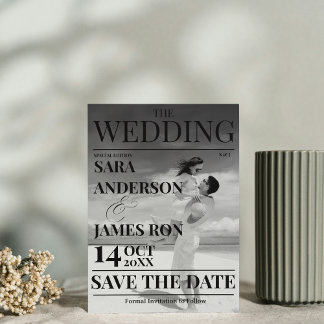 Convite Revista Editorial Casamento Salve a Data
