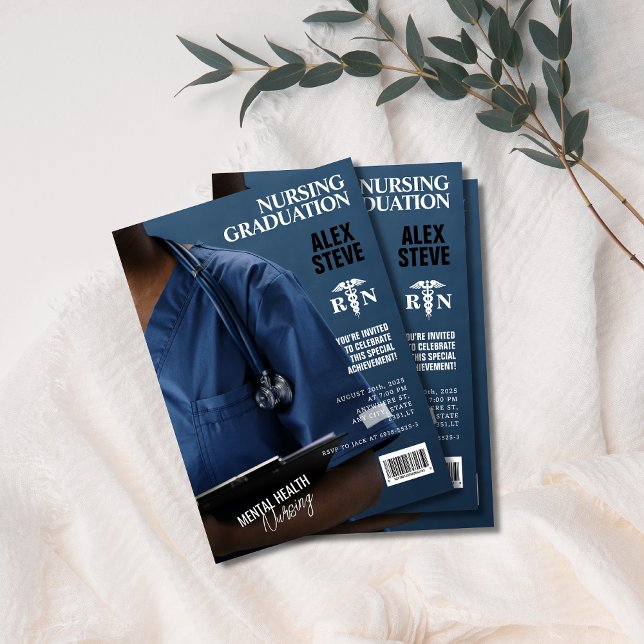 Convite Revista Fotográfica de Formando de Enfermeiro (Criador carregado)