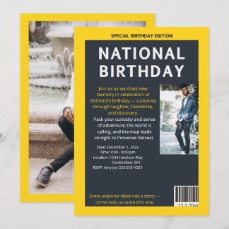 Convite Revista Milestone: A Expedição de Aniversário