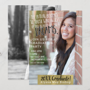 Convite Revista Moderna Foto Imagem Completa Graduação