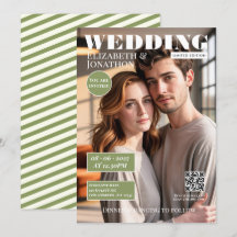 Revista Sage Green & Ivory Foto de Casamento