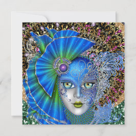 Convite Revisto para a Mardi Gras Mascarada