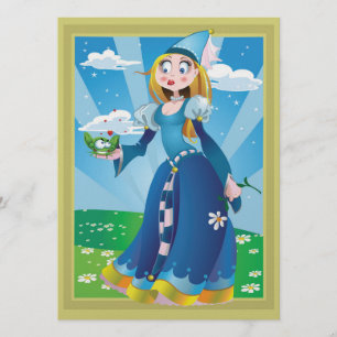 Convite revisto para princesa e Sapo - SRF