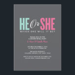 Convite Revolução de Gênero | Convidado da cinza<br><div class="desc">Clique no link da loja para mais convites para chuveiros de bebês</div>