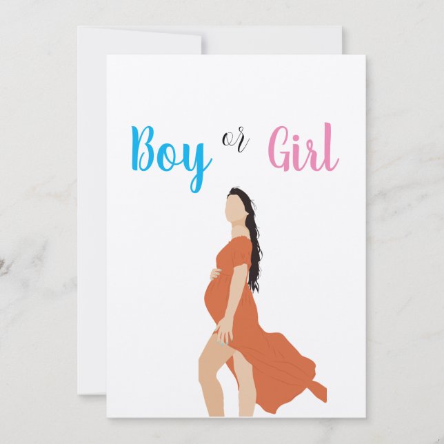 Convite Revolução do Gênero Bebê: Alegria Rosa e Azul! (Frente)