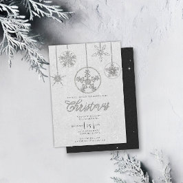 Convite Rhinestones Glitter Eleger Winter Bling Natal