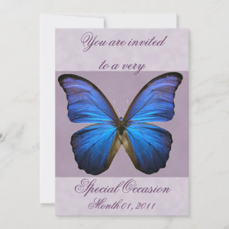 Convite Rico Blue Morpho Butterfly