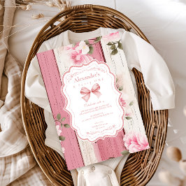 Convite Rico Floral Arco Bonito primeiro aniversario ONE G